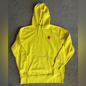 Vans Yellow “It” Hoodie with Red Balloon Design